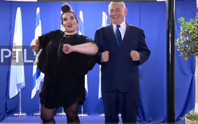 netanyahu-eurovisionun-qalibi-ile-cuce-reqsi-oynadi