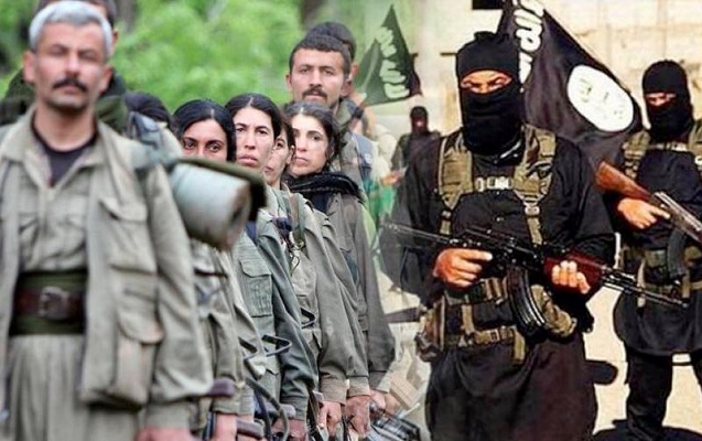 pkk-terrorculari-isid-esirlerini-tehvil-verdi