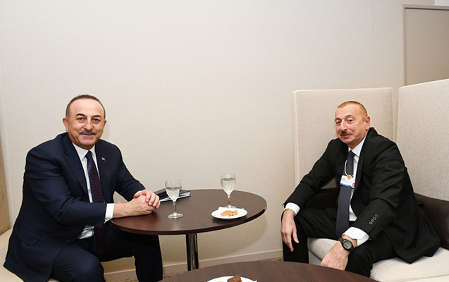 prezident-davosda-cavusoglu-ile-gorusdu
