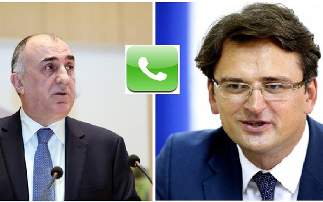 memmedyarov-ukraynali-hemkari-ile-telefonda-danisib