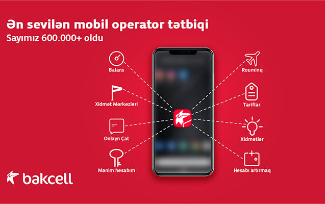 600 mindən çox istifadəçi “Mənim Bakcellim”i seçir