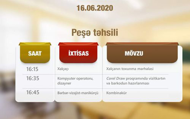 pese-tehsili-uzre-telederslerin-sabah-ucun-cedveli