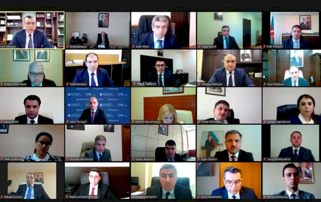 sahil-babayev-videokonfrans-kecirib