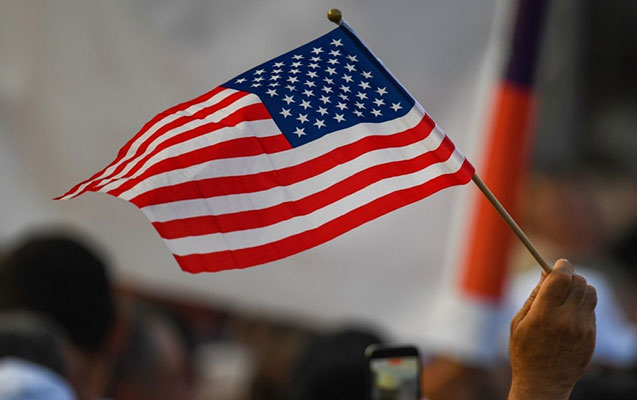 Paşinyanın tərəfdarlarının mitinqində ABŞ bayrağı qaldırıldı - Video