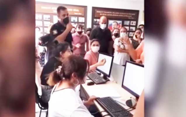 Tibb işçisi maska taxmadı, vətəndaşlar etiraz etdi - Video