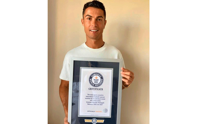 Ronaldo “Ginnesin Rekordlar Kitabı”na düşdü