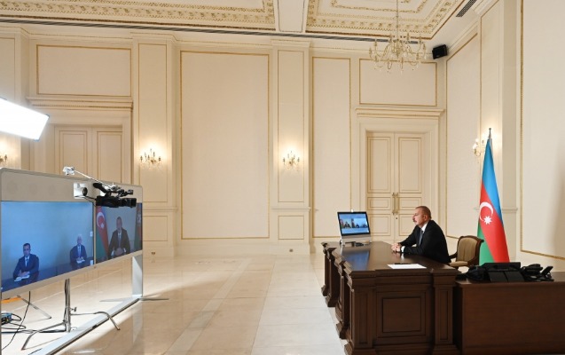 Prezident yeni icra başçılarını videoformatda qəbul etdi