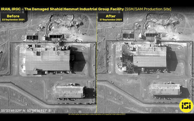 İran hərbi bazasının partlayışdan sonrakı görüntüləri yayıldı