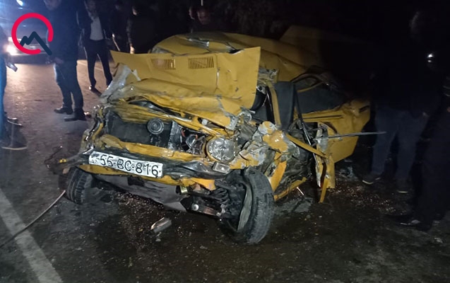 Bərdədə yol qəzası, 5 nəfər yaralandı