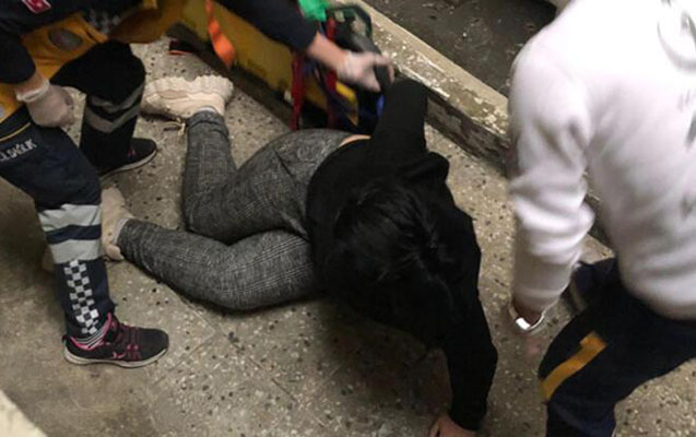 Azərbaycanlı qadın polisdən qaçmaq istəyərkən ayağını qırdı