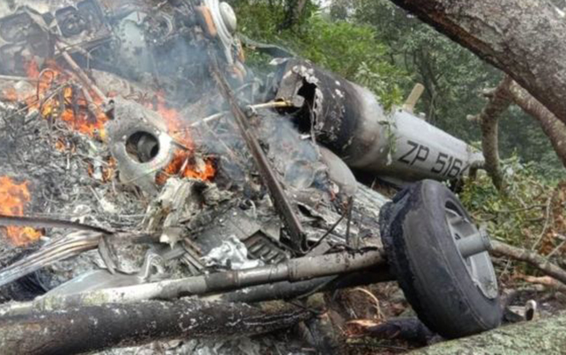 Hindistanda qəzaya düşən helikopterin “qara qutu”su tapıldı