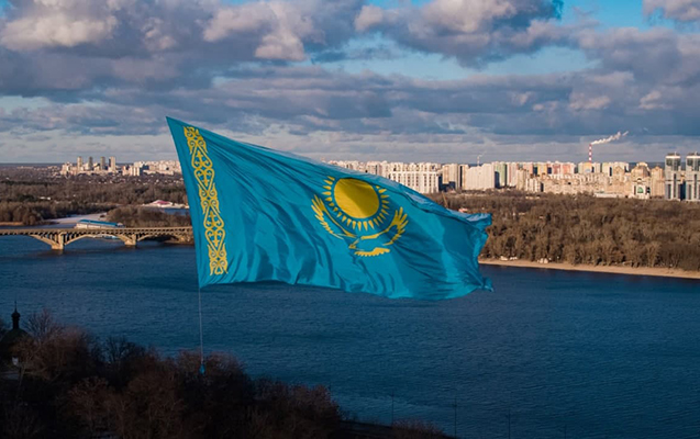 Ukraynadan Qazaxıstana bayraqla həmrəylik mesajı