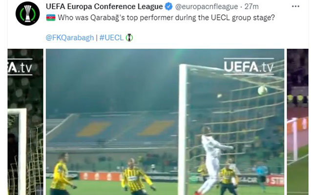 UEFA “Qarabağ”ın ən yaxşı oyunçusunu seçir