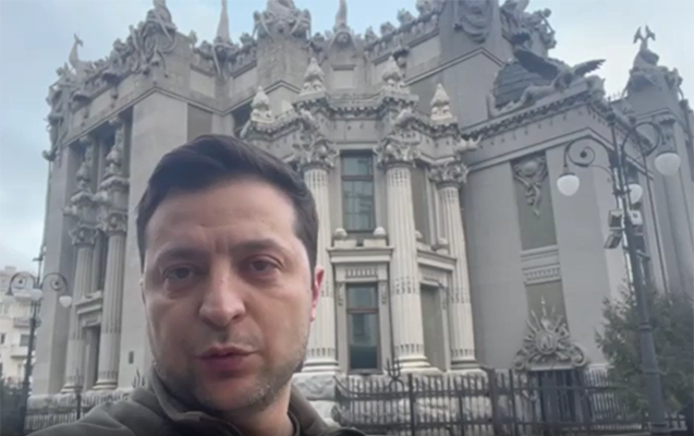 Zelenski Kiyevdən yeni video paylaşdı