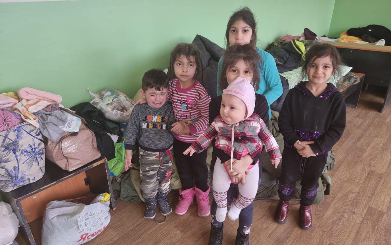 Ukraynadan qaçqın düşən azərbaycanlı uşaqların