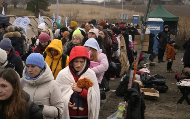 Ukraynadan Polşaya gedən qaçqınların sayı açıqlandı