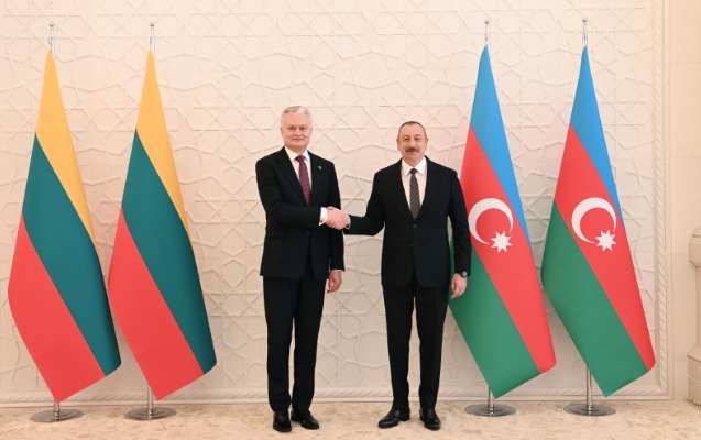 Azərbaycan və Litva prezidentləri biznes foruma qatıldılar