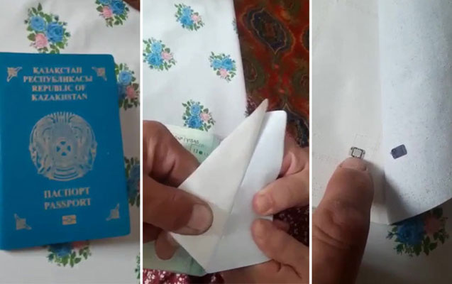 Qazaxıstanda xarici pasportlarda çip tapıldı, nazirlik açıqlama yaydı