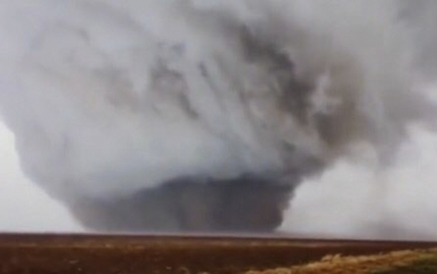 Texasda tornado, əhaliyə xəbərdarlıq edildi - Video