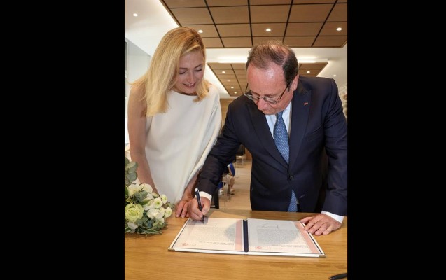 fransua-olland-67-yasinda-ilk-defe-evlendi