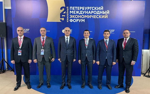 Şahin Mustafayev 25-ci Sankt-Peterburq Beynəlxalq İqtisadi Forumunda iştirak etdi