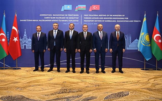 Bakıda Azərbaycan-Türkiyə-Qazaxıstan nazirlərinin görüşü keçirildi