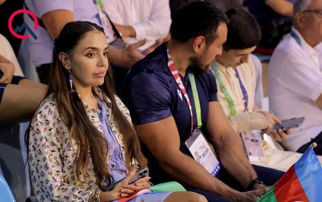 Лейла Алиева поболела за азербайджанских борцов