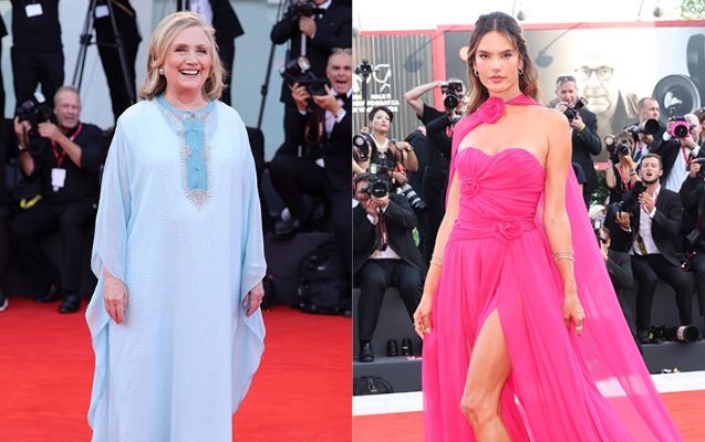 Hillari Klinton və digər tanınmışlar Venesiya kinofestivalının açılışında — Fotolar