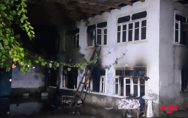Пожар в Масаллы: погибли мать и двое детей