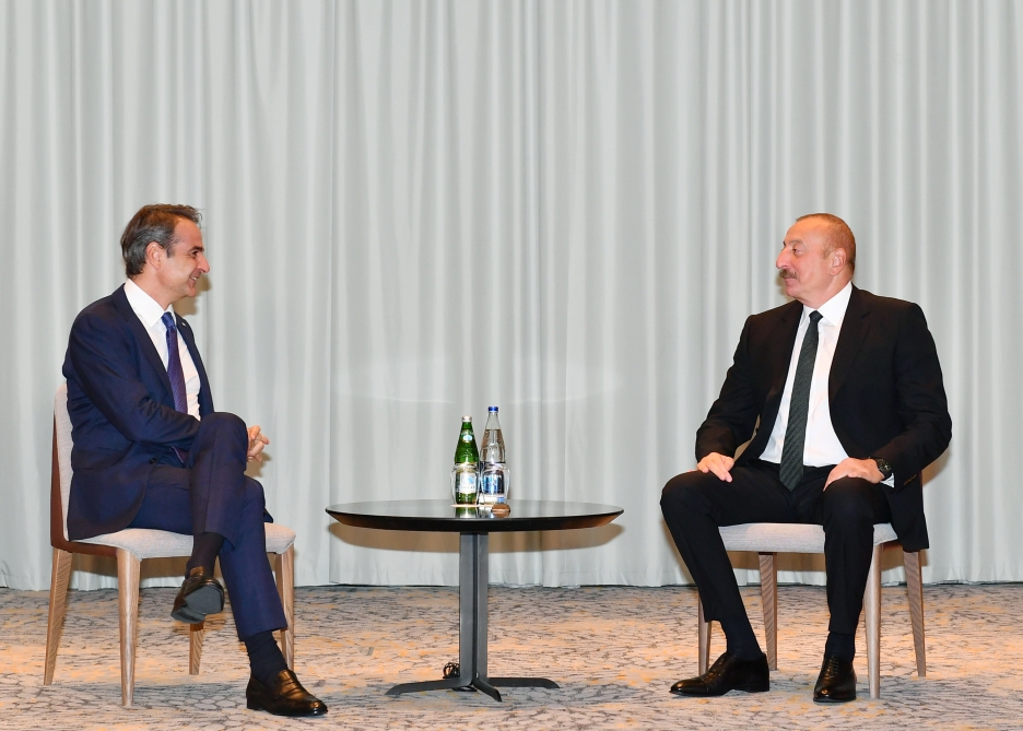 Prezident Sofiyada Yunanıstanın Baş naziri ilə görüşdü - Foto