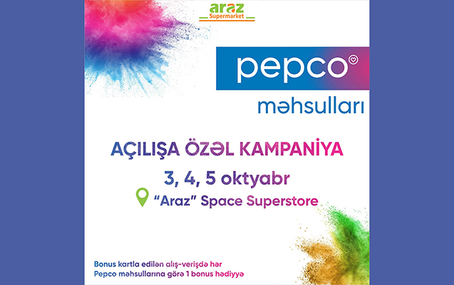“Araz” supermarketi Polşa brendi olan “Pepco” məhsullarını Azərbaycana gətirdi