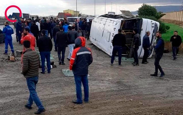 Bakı-Ələt yolunda sərnişin avtobusu aşdı — Yaralananlar var+Video+Yenilənib