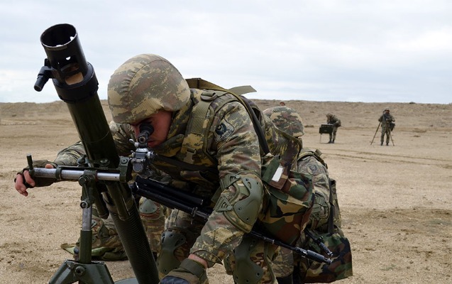 Azərbaycan Ordusunda nümunəvi tabor taktiki təlimi keçirildi