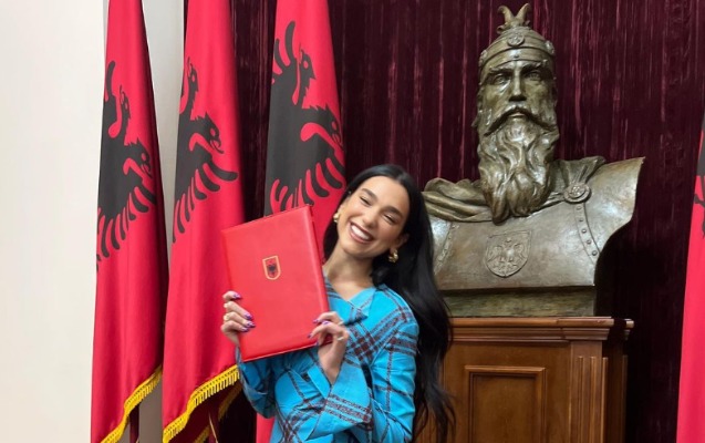 Дуа Липа получила гражданство Албании