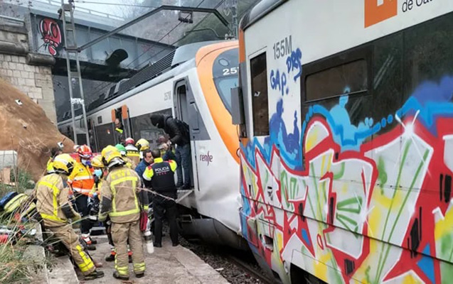В Испании столкнулись два поезда