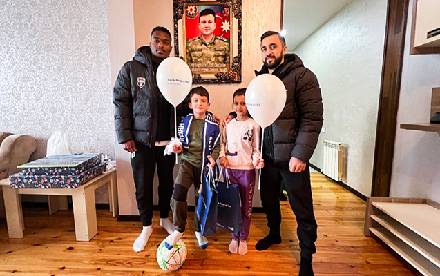 Bank Respublika və “Sabah” FK Yeni İl öncəsi şəhid övladlarını sevindirdi!