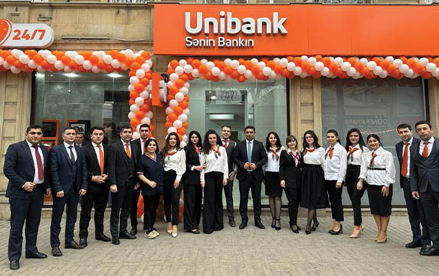 unibank-gence-filialini-yeni-konseptde-istifadeye-verib