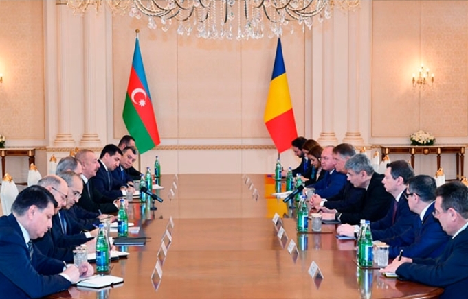 Состоялась встреча президента Ильхама Алиева и президента Клауса Йоханниса в расширенном составе