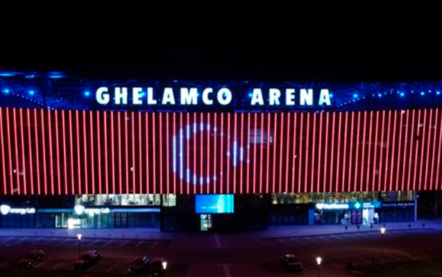 Стадион соперника “Карабаха” окрасился в цвет флага Турции