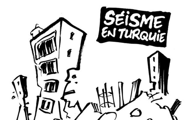 Позорная реакция на страшное землетрясение от “Charlie Hebdo”