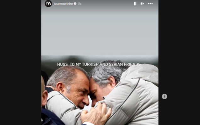 Mourinyo Türkiyəyə Terimin fotosunu paylaşaraq dəstək oldu