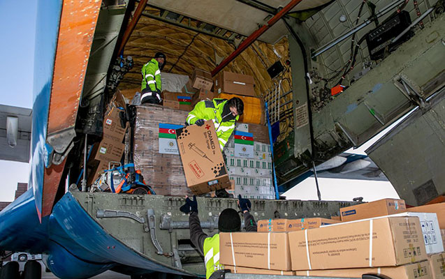 По поручению Мехрибан Алиевой гуманитарная помощь доставлена в Газиантеп