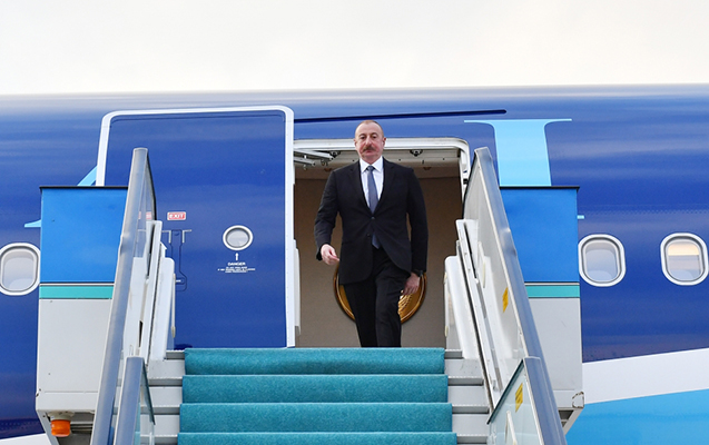 Ильхам Алиев прибыл  в Турцию