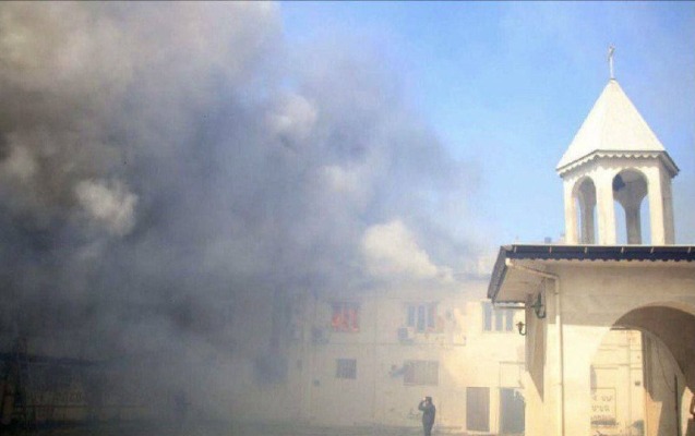 iranda-ermeni-kilsesinde-yangin