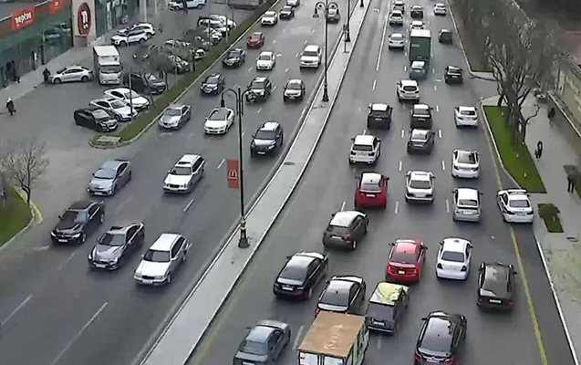 Bakının bu yollarında tıxac var — Yenilənib