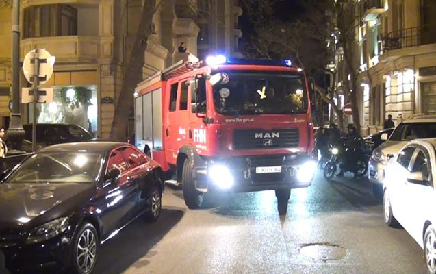 FHN “Fəvvarələr meydanı”nda “şərti yanğın” siqnalı verdi