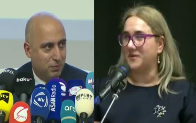Nazirlə jurnalist arasında maraqlı dialoq - Video