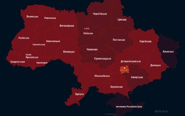 Ukraynada hava həyəcanı elan edildi