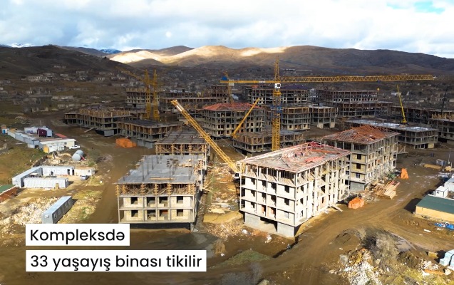 Cəbrayılda 33 yaşayış binası inşa edilir, köç olacaq - Video