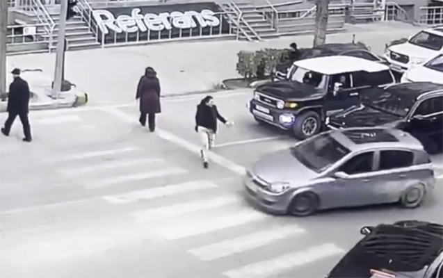 Piyadanı da vuracaqmış...